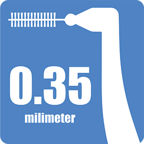 0.35 mm Mellemrums-børster
