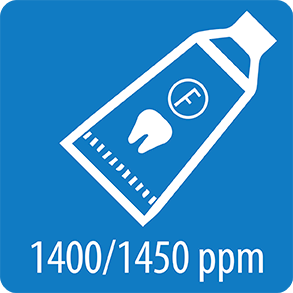 Fluortandkräm: 1450 - 1500 ppm