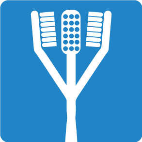 Fler-sidet tandbørste