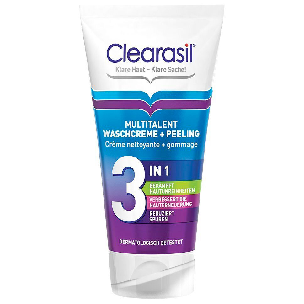 Clearasil Multitalent 3-in-1 Vaskecreme + Peeling 150 ml