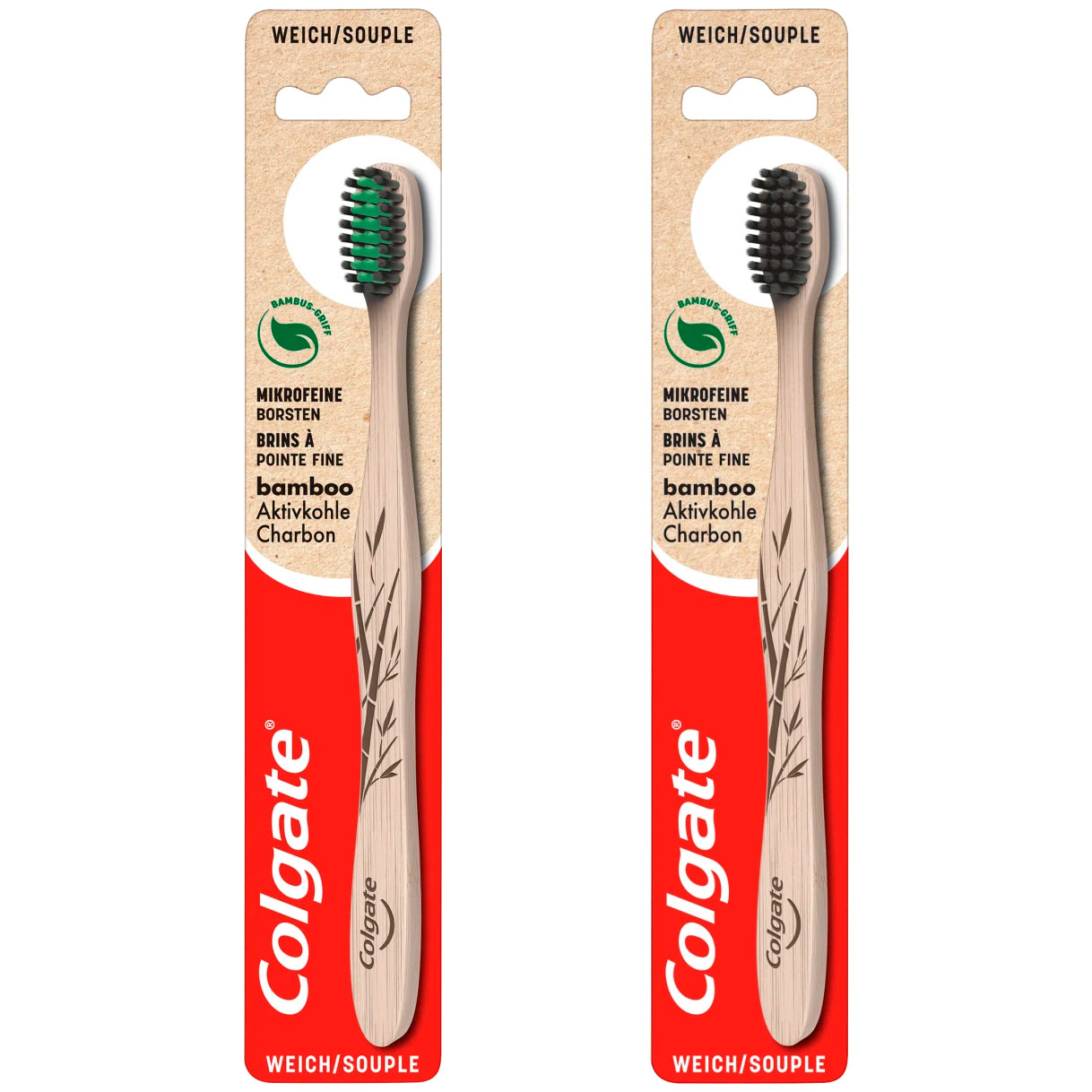 Colgate Bambus-Zahnbürste, Bamboo SOFT