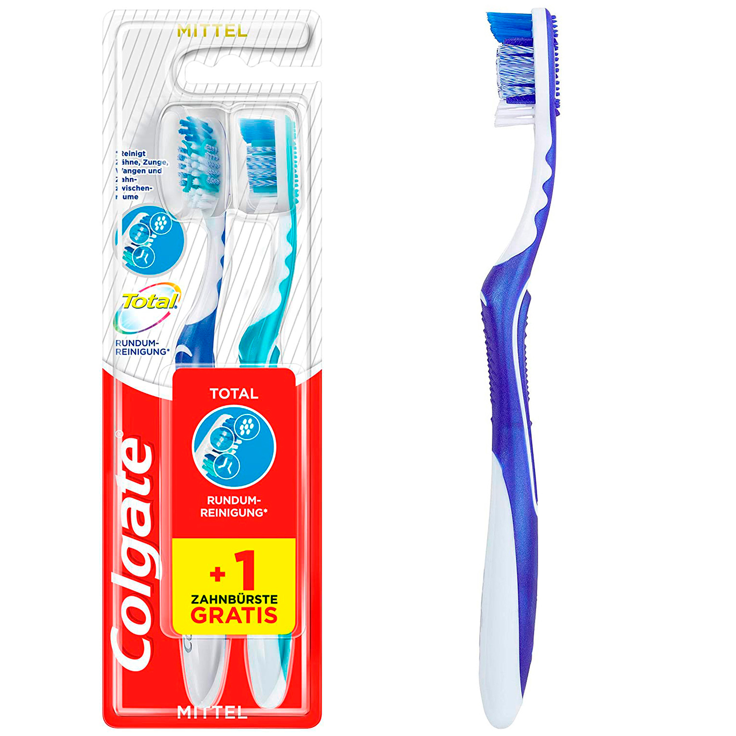 Colgate Insgesamt 2 Stk. Zahnbürsten rundum reinigen