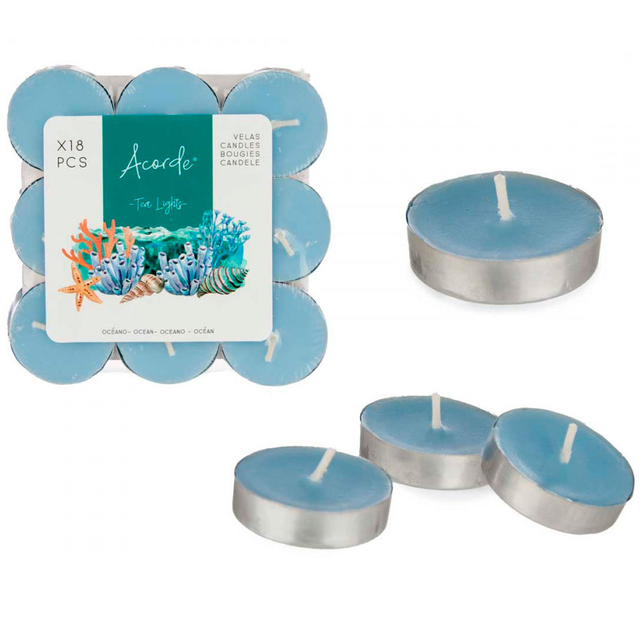 Duftlys 18 stk. Fyrfads Acorde Ocean