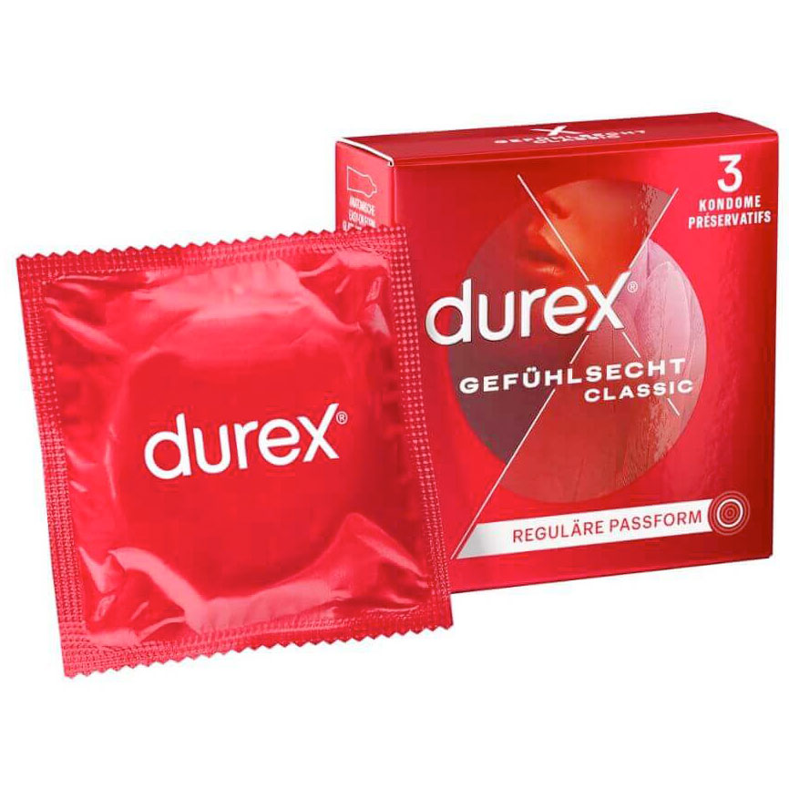 Durex Kondomer Classic Feel Thin 3 stk.