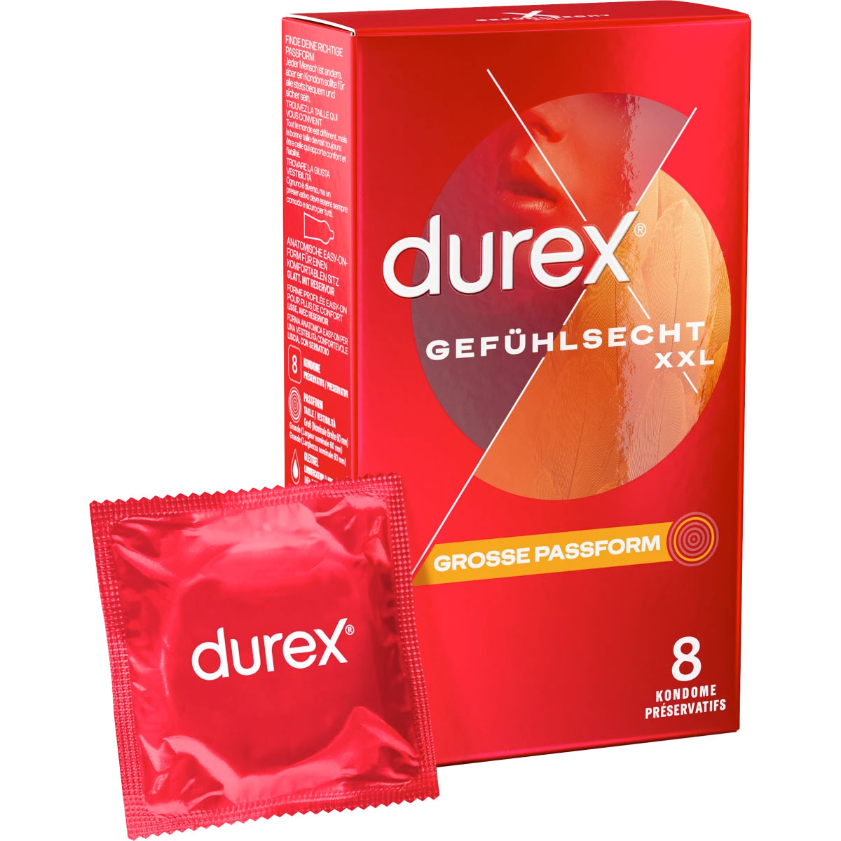 Durex Kondome Extra Feeling XXL Extra Large 8 Stk.