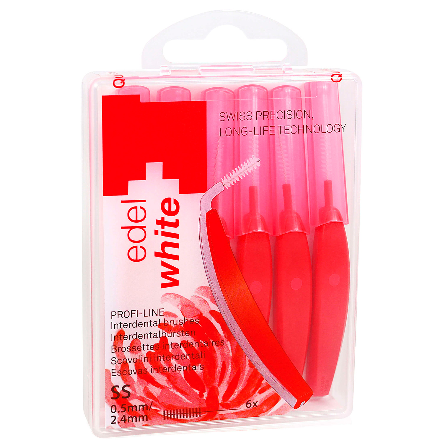 Edel+White Zwischenraumbürsten EasyFlex SS 0,50 mm ROT