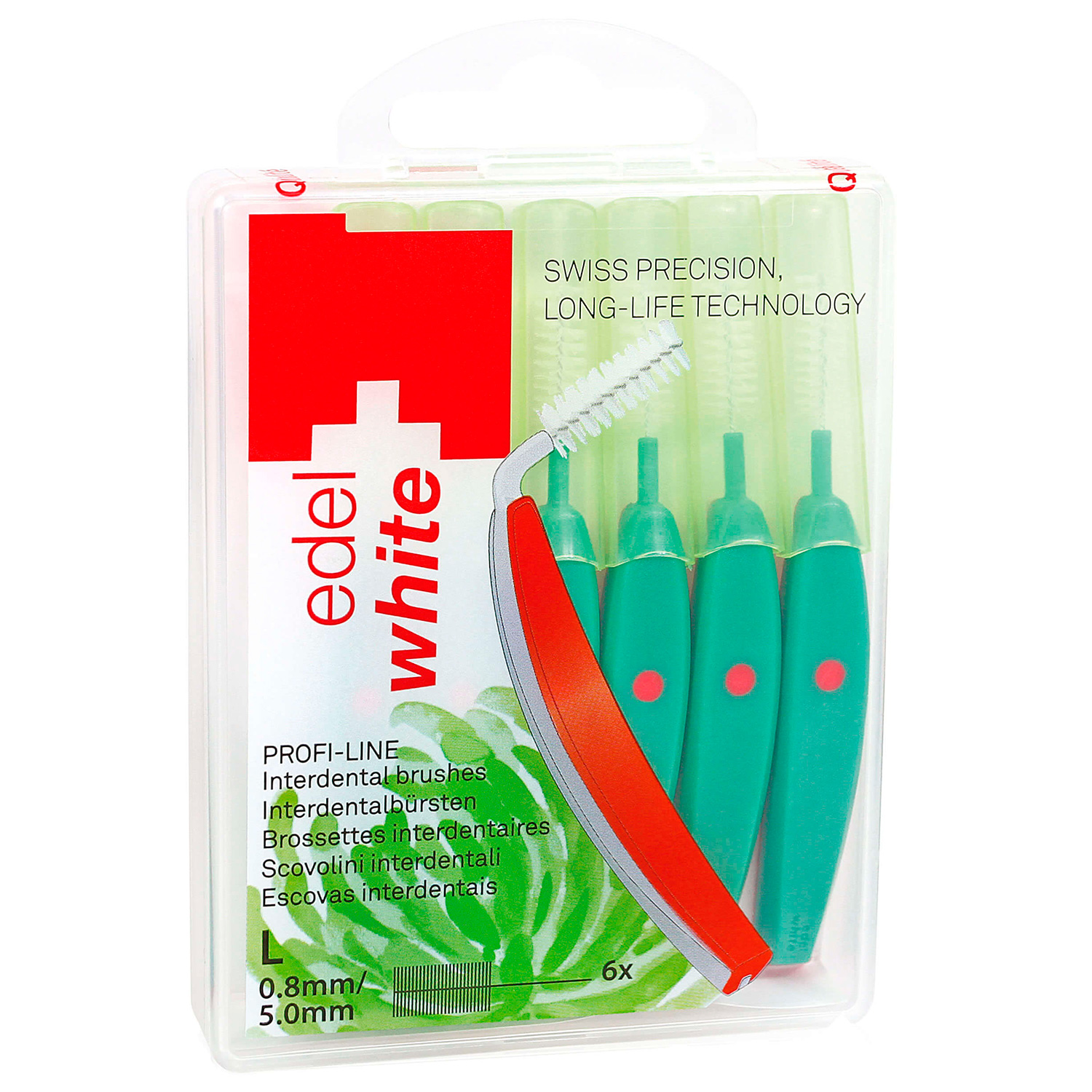 Edel+White Zwischenraumbürsten EasyFlex L 0,80 mm GRüN