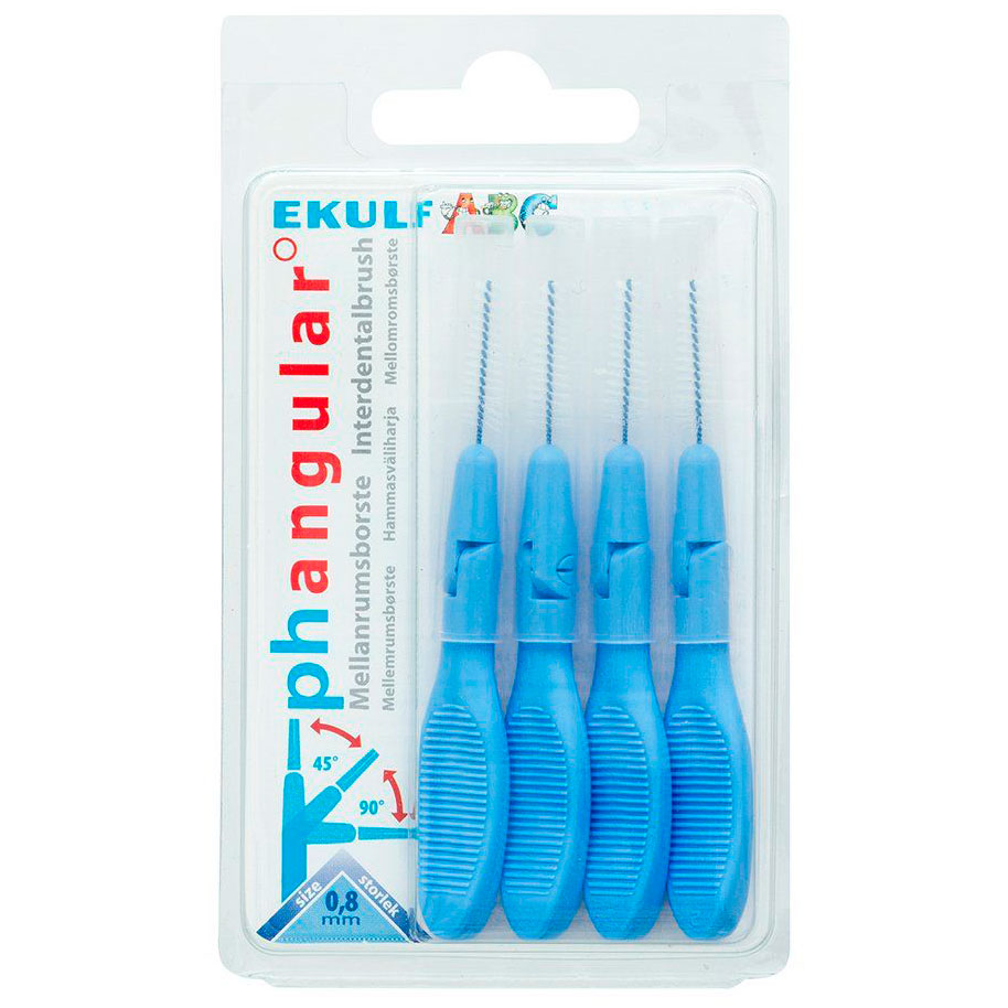 Ekulf Winkelabstandsbürsten 0,80 mm BLAU