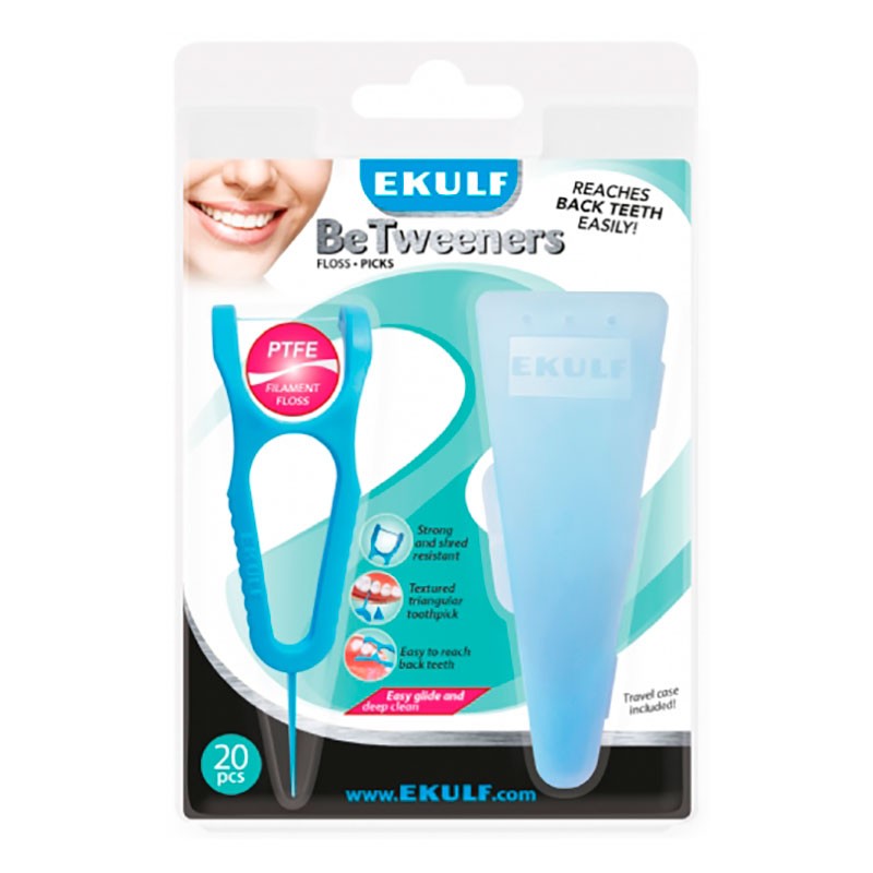 Ekulf Betweener's Zahnseidenhalter Flosser Mit Reiseetui