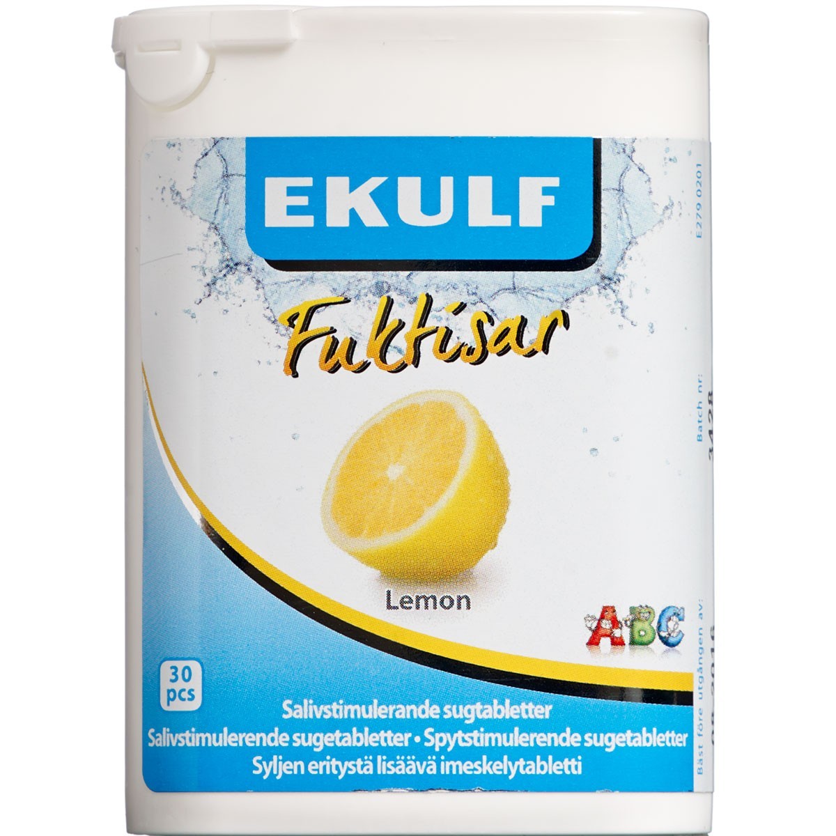 Ekulf Fuktisar Zuckerfreie Lutschtabletten gegen Mundtrockenheit Lemon