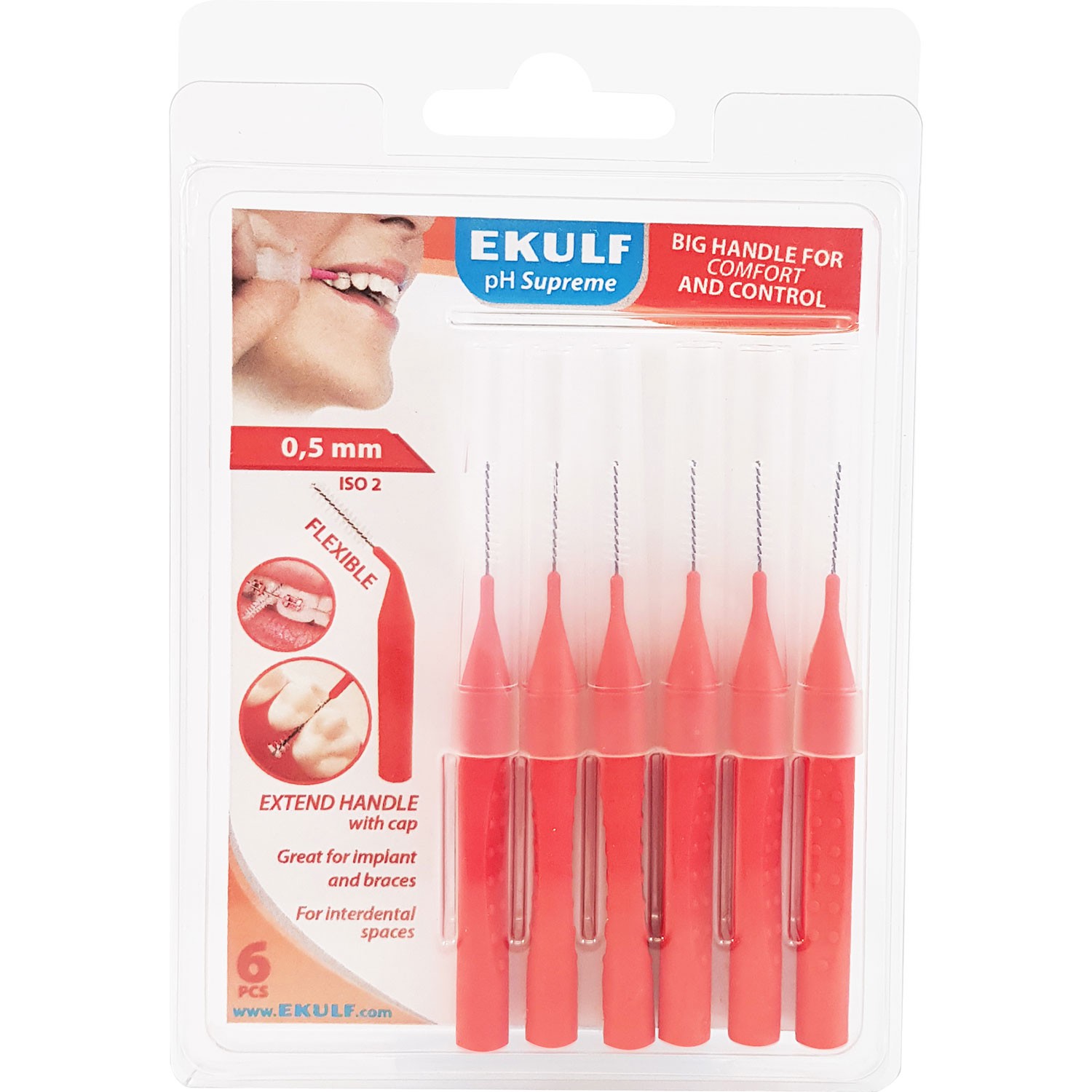 Ekulf PH Supreme Gap Bürsten 0,50 mm - ROT