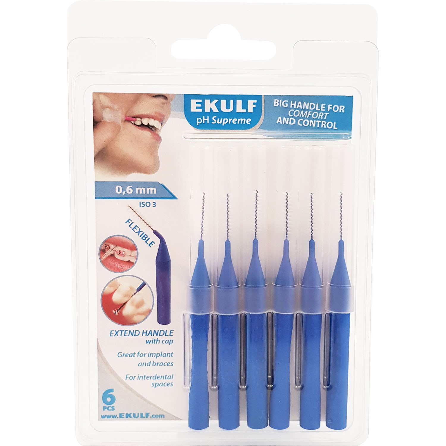 Ekulf PH Supreme Gap Bürsten 0,60 mm - BLAU