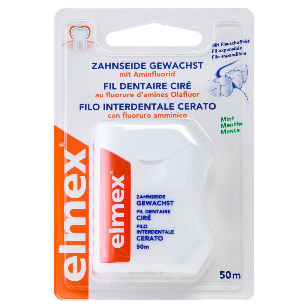 Elmex Zahnseide, Aminfluorid Floss gewachste Dental