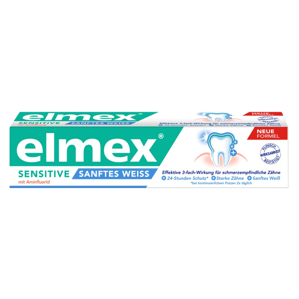Elmex Sensitive White Sanftes Weiss Zahnpasta gegen Erfrierungen