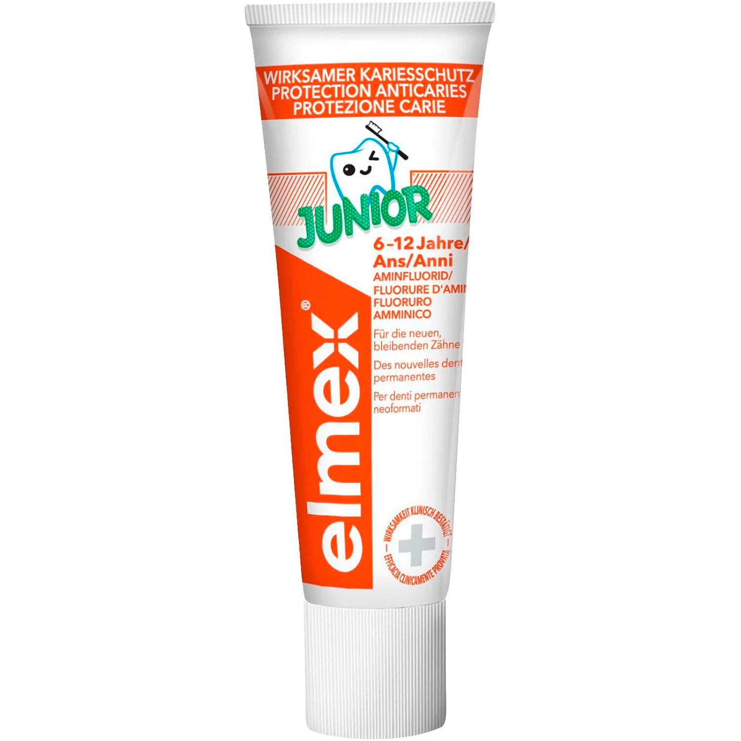 Elmex Junior Kinderzahnpasta 12 ml. Rejsestr.