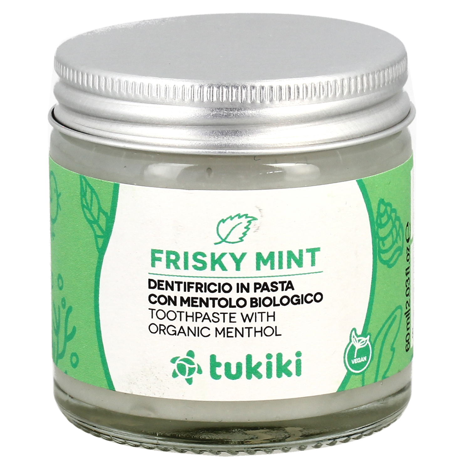 Natürliche Zahnpasta Tukiki Frisky Mint Bio-Menthol