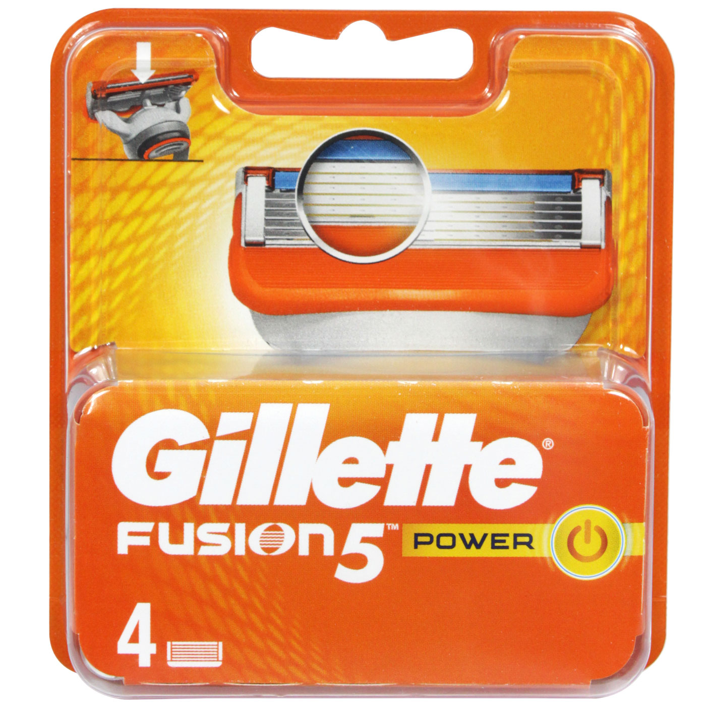 Gillette Fusion5 Power 4er-Pack. Rasierklingen