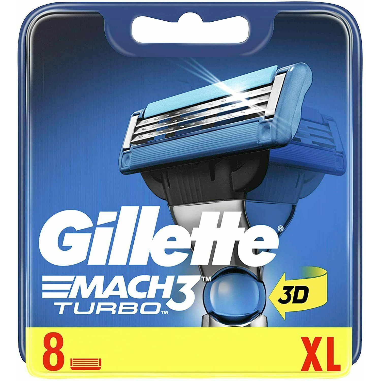 Gillette 8er-Pack. Mach3 Turbo Rasierklingen