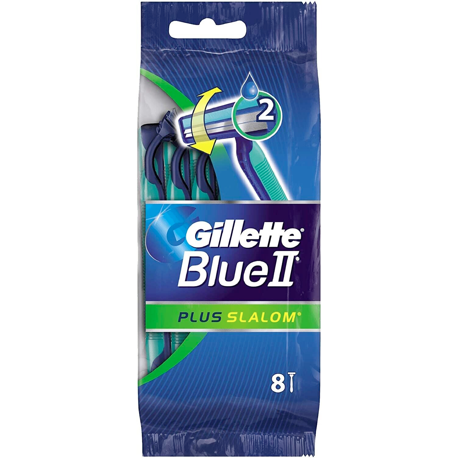 Gillette Einwegschaber Blue II Plus Slalom 8 Stk.