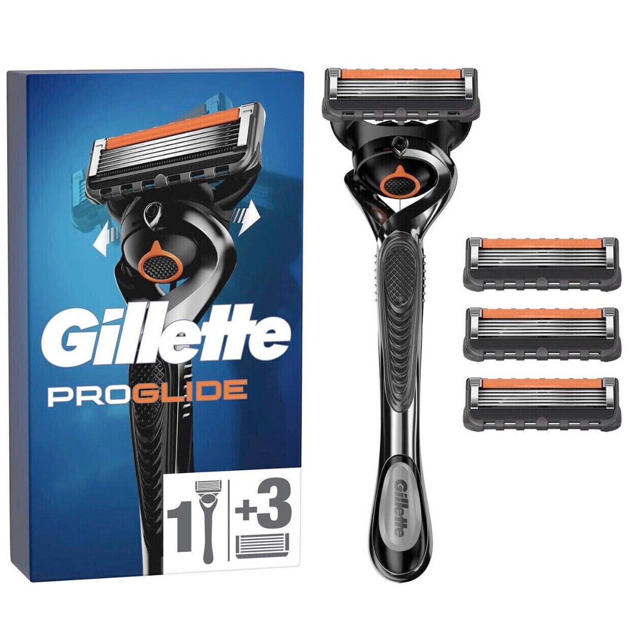 Gillette Fusion5 ProGlide Barberskraber Inkl. 4 Barberblade