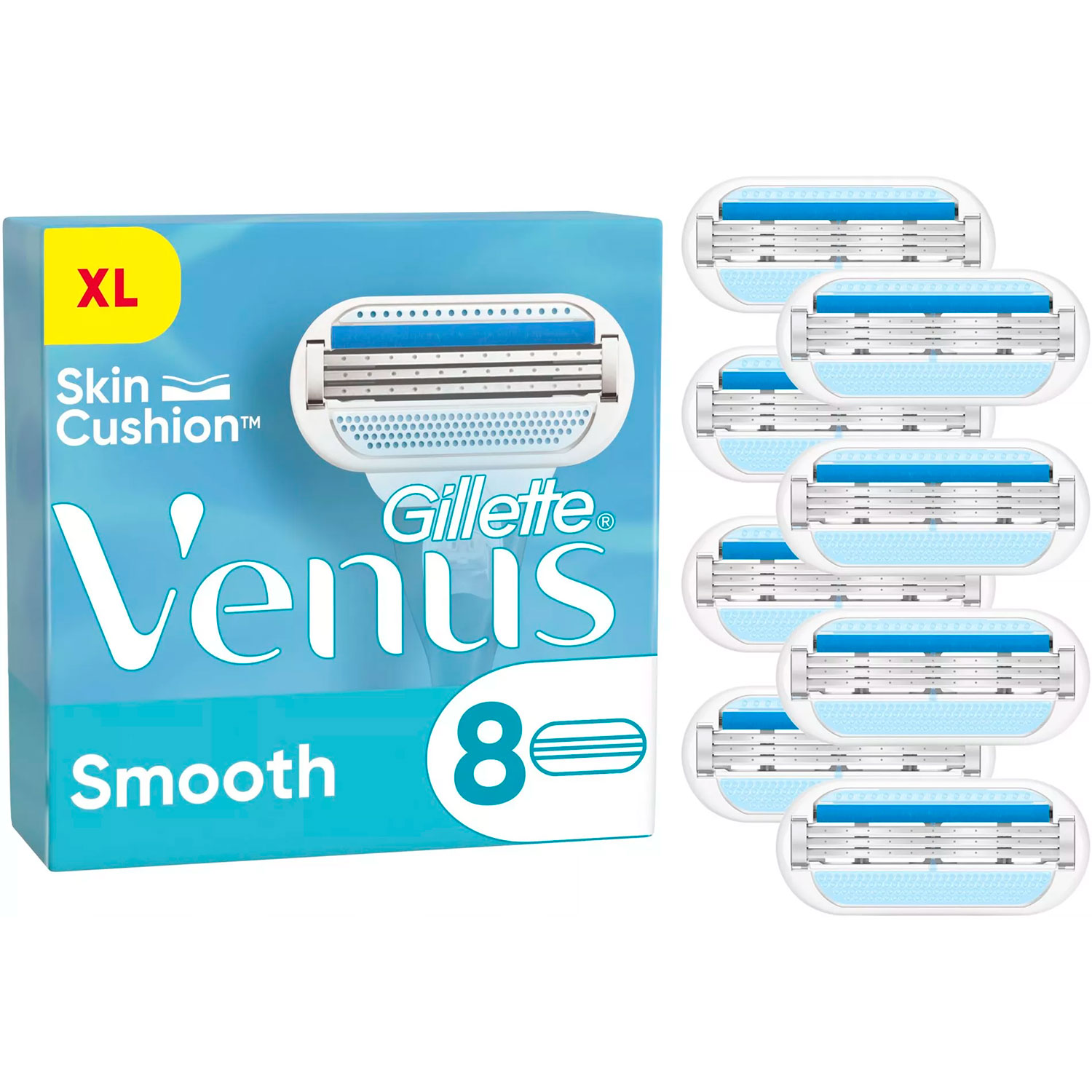 Gillette Venus Smooth 8er-Pack. Rasierklingen