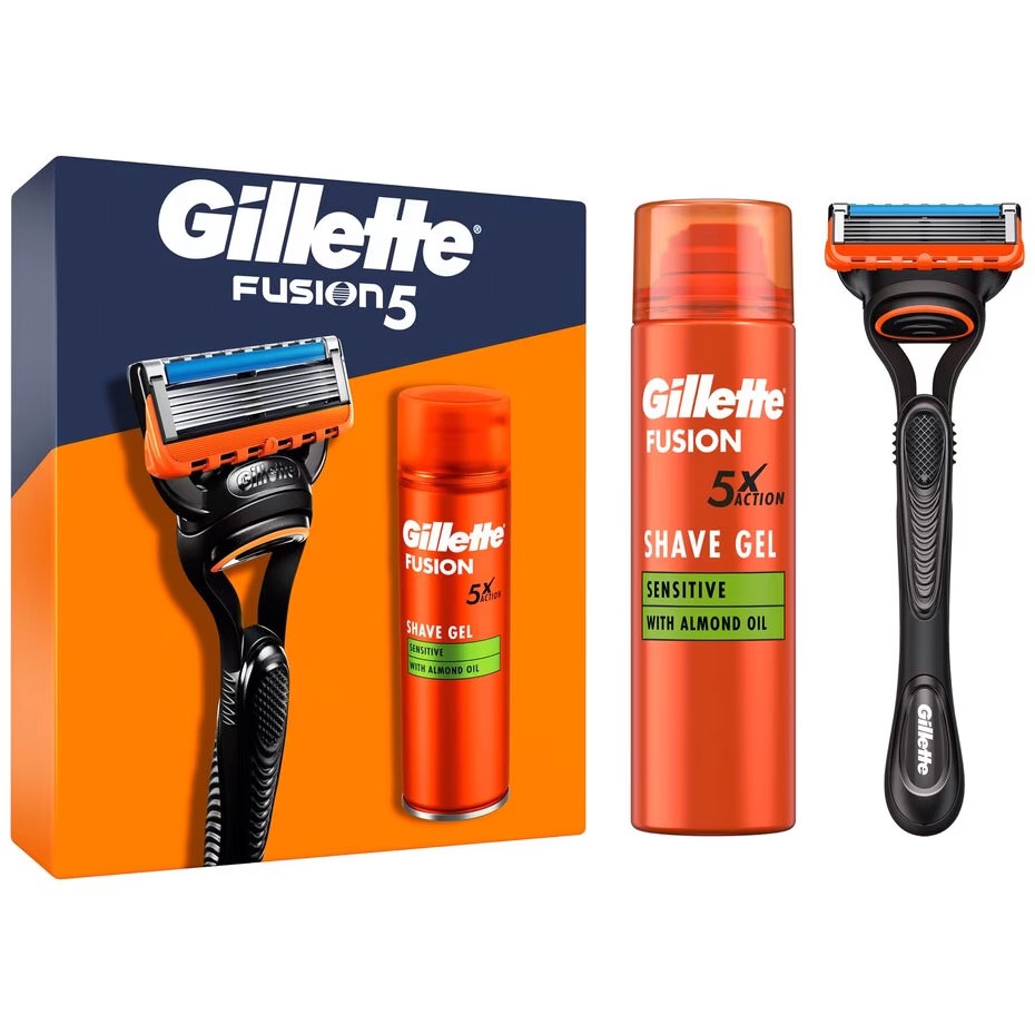Gillette Fusion5 Sæt Barberskraber + Barberskum