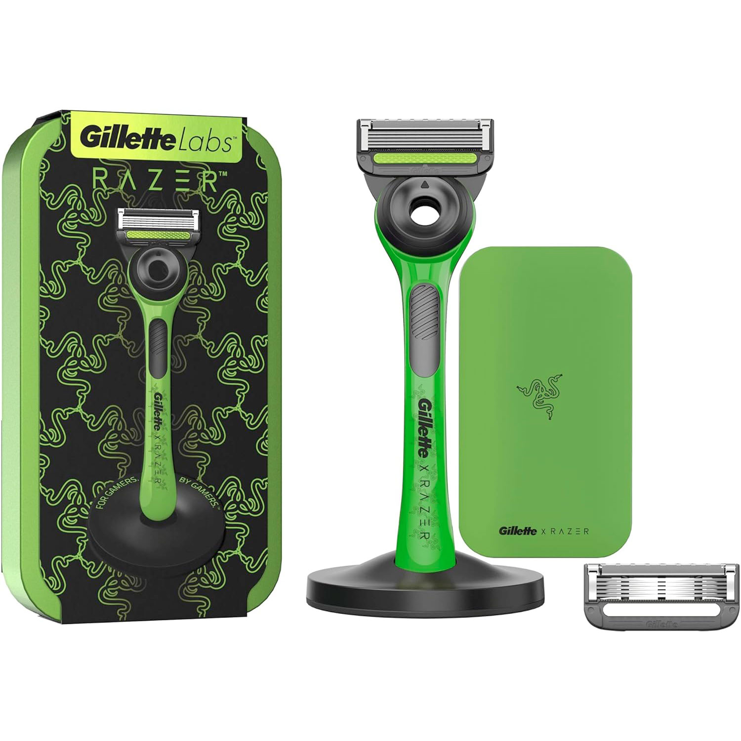 GilletteLabs Rasierer + 2 Rasierklingen Gaming Edition