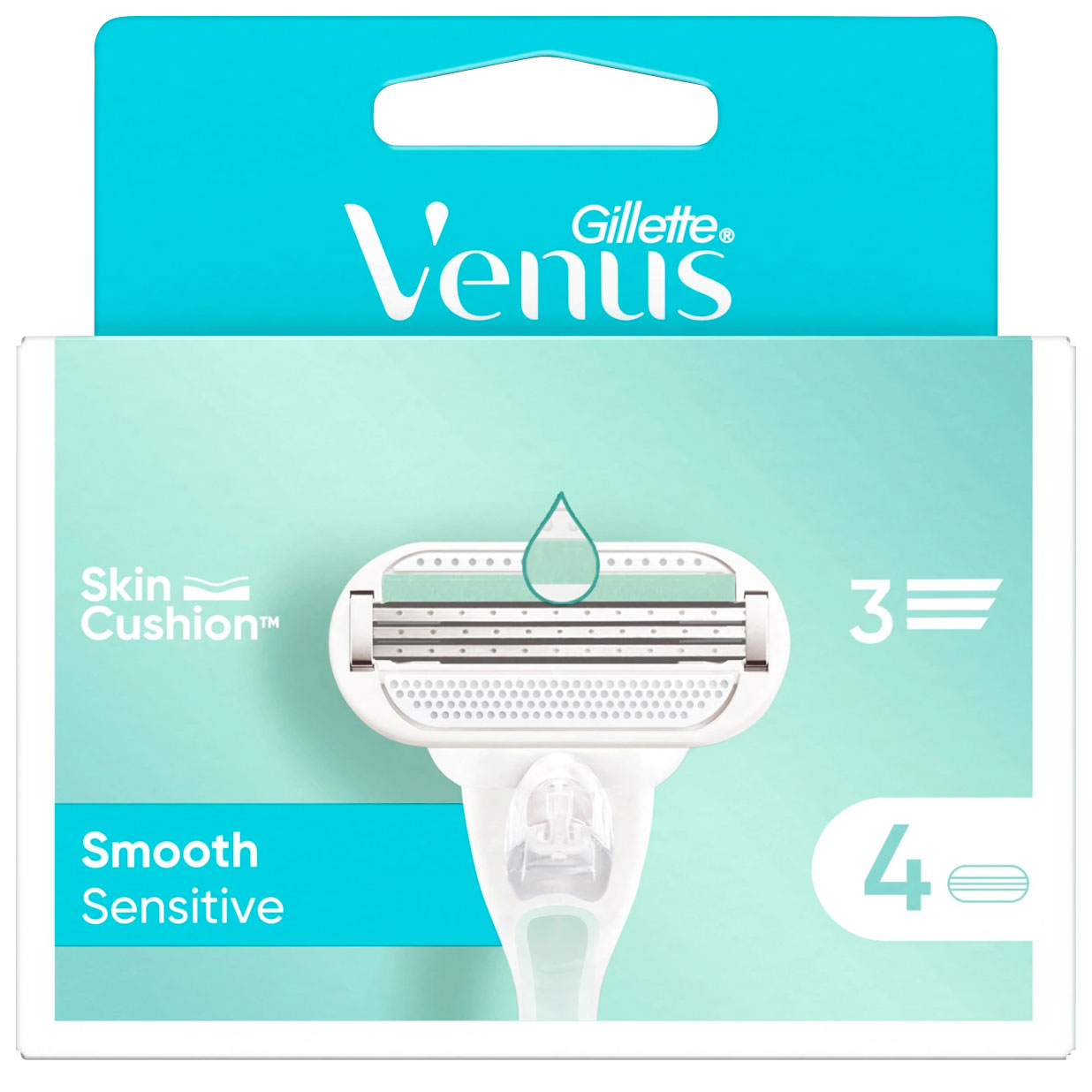 Gillette Venus Smooth Sensitive 4 Stk. Rasierklingen