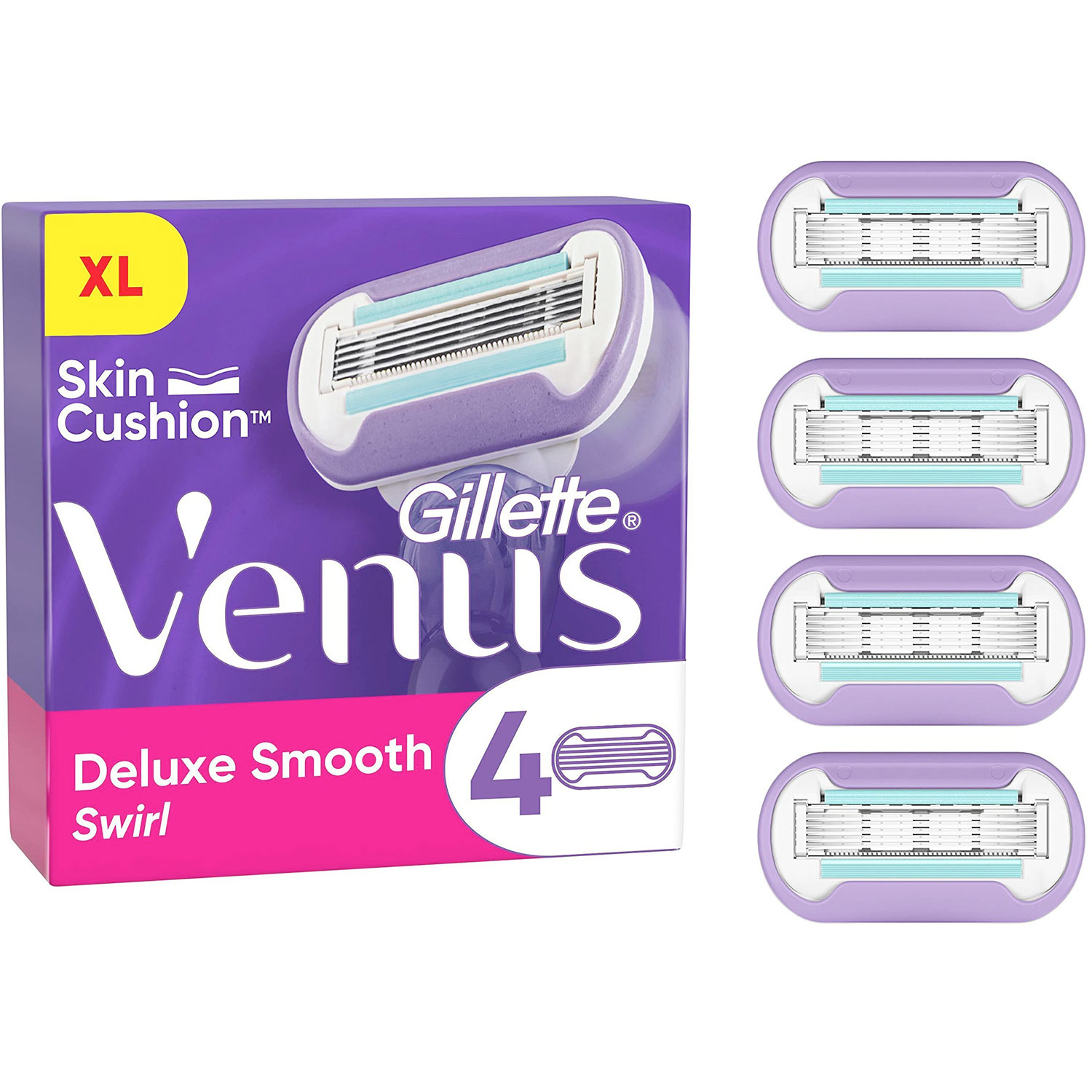 Gillette Venus Deluxe Smooth Swirl 4 Stk. Rasierklingen