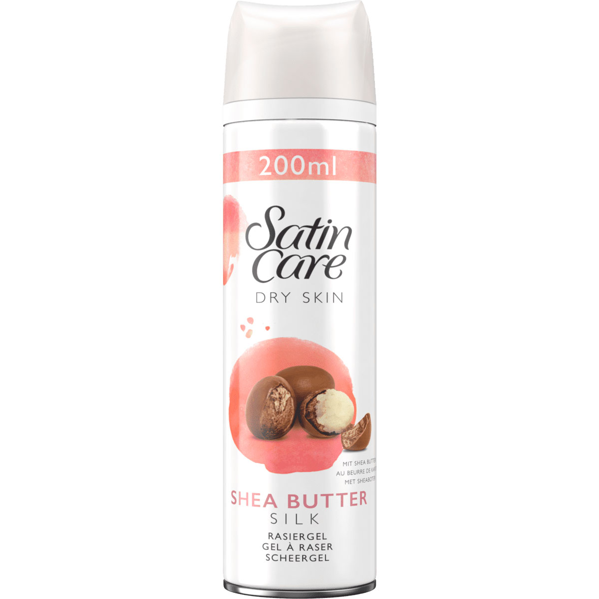 Gillette Barbergel Satin Care Shea Butter 200 ml.