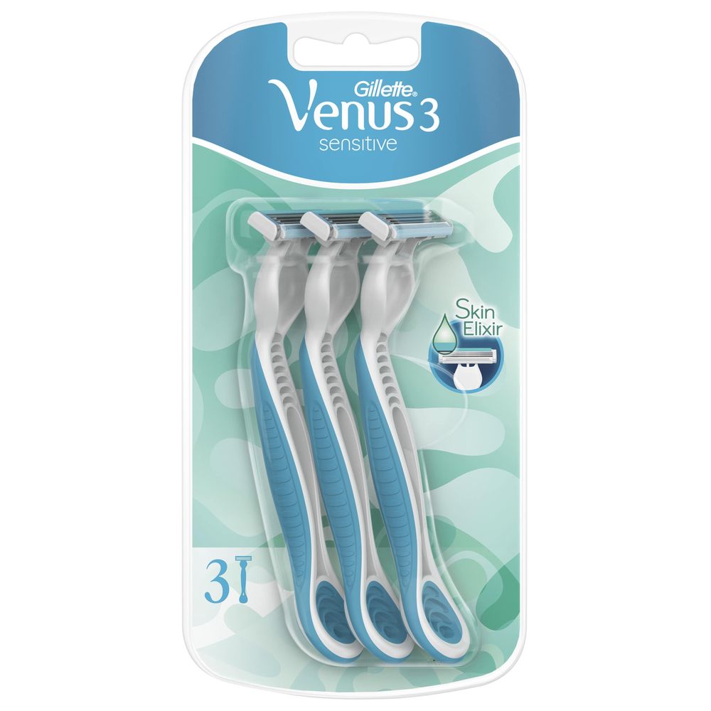 Gillette Venus 3 Einwegschaber Sensitive 3er-Pack.