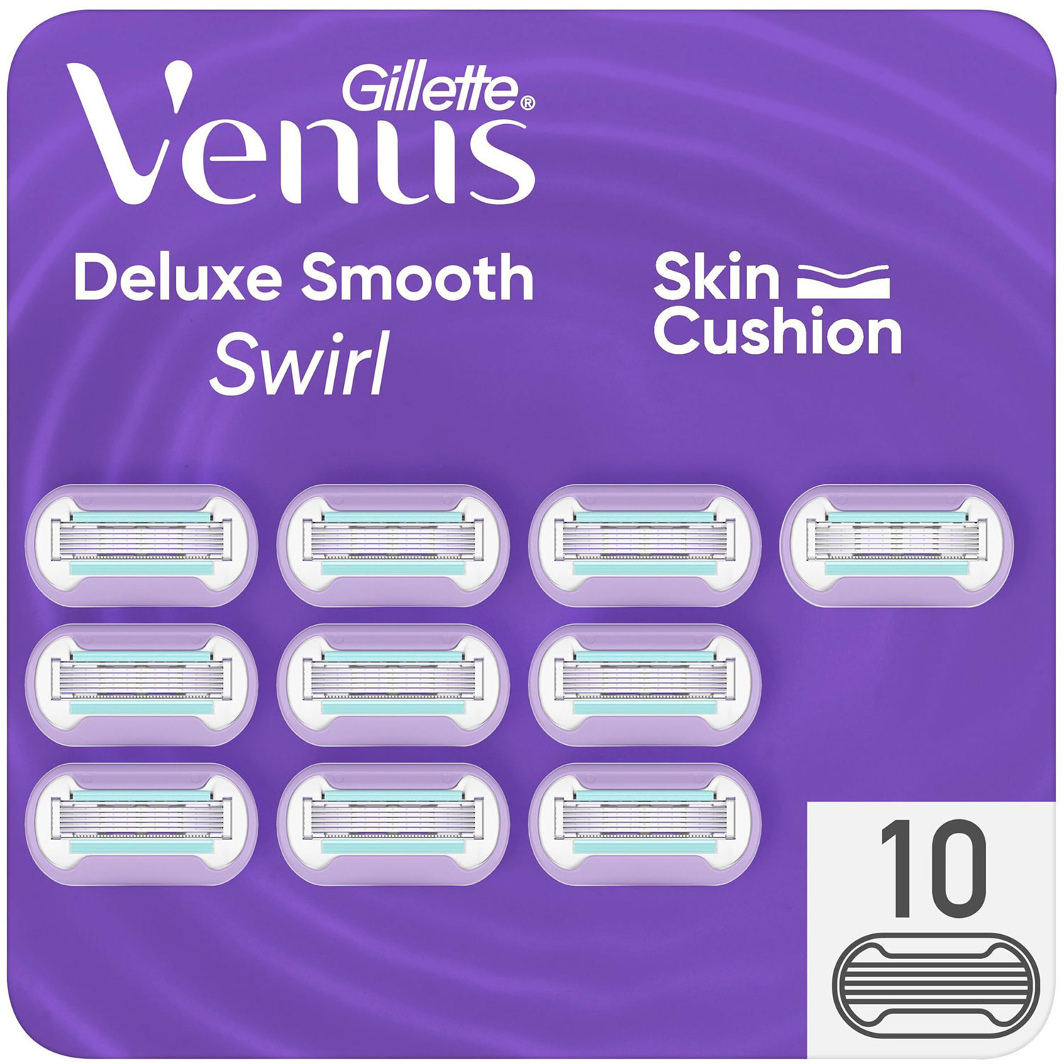 Gillette Venus 10 Stk. Deluxe Smooth Swirl Rasierklingen