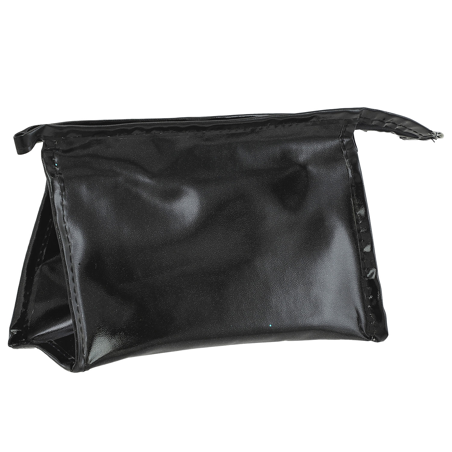 Glänzende Toiletten- und Kosmetiktasche - mehrere Farben SCHWARZ