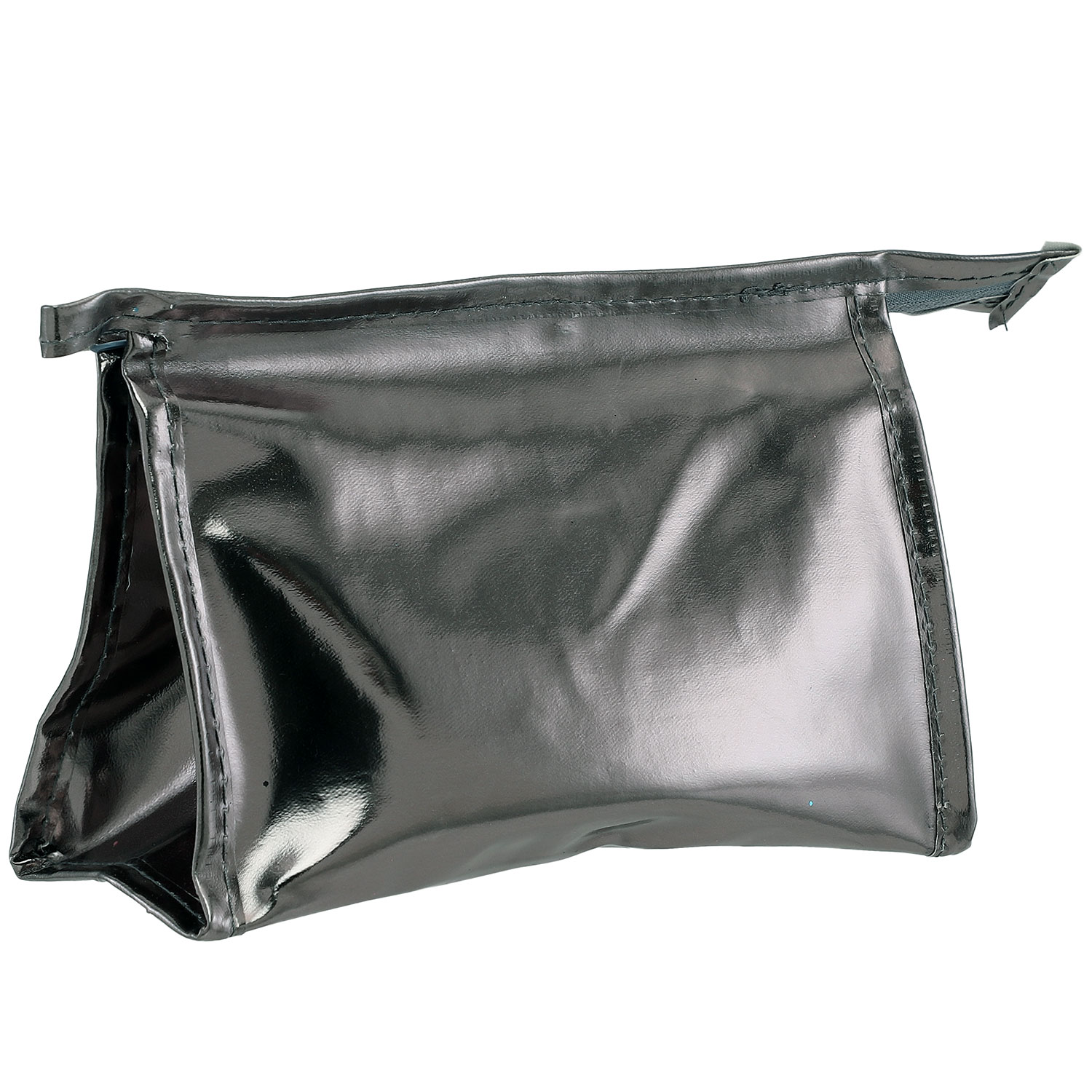 Glänzende Toiletten- und Kosmetiktasche - mehrere Farben GRAU