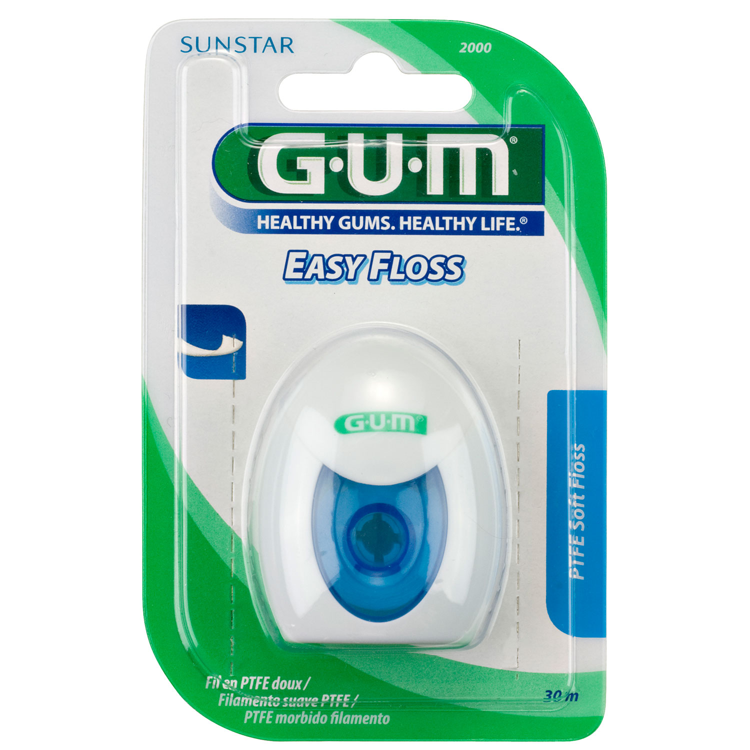 GUM Tandtråd Easy Floss Tape PTFE Let Vokset