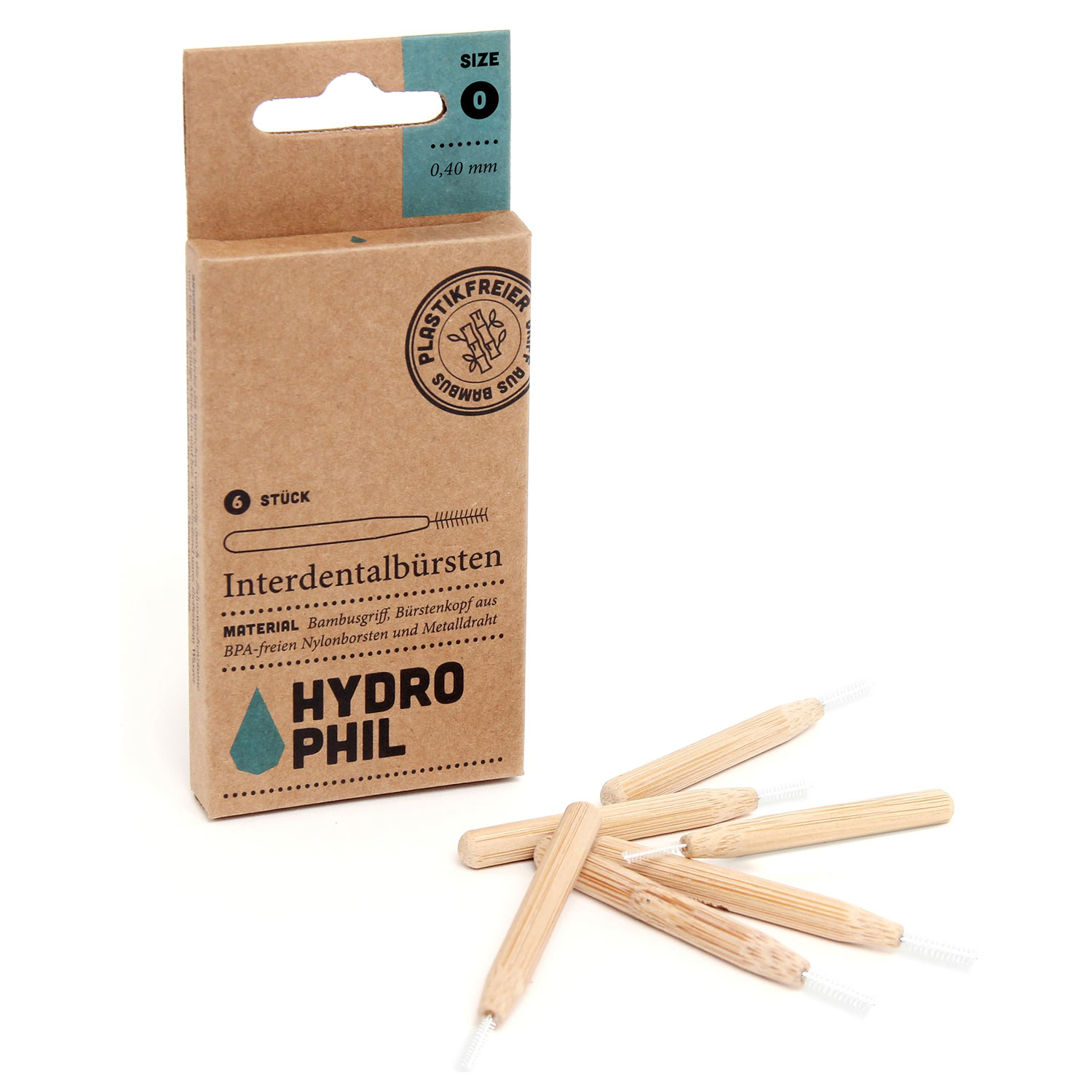 Bæredygtigte Mellemrumsbørster Hydrophil 0.40 mm ISO 0