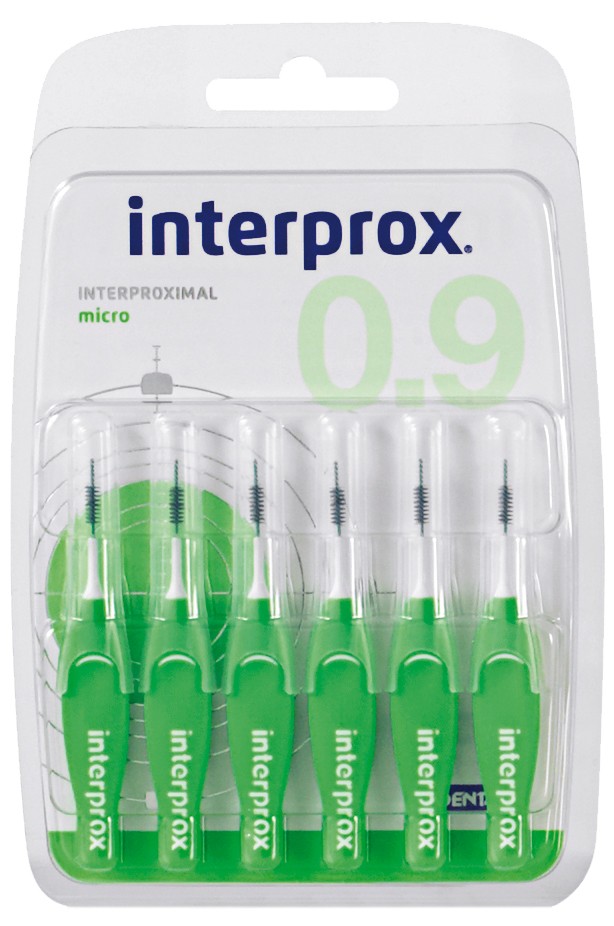 InterProx 4G Premium Space Brushes - Mikro - 0,9 mm - GRüN