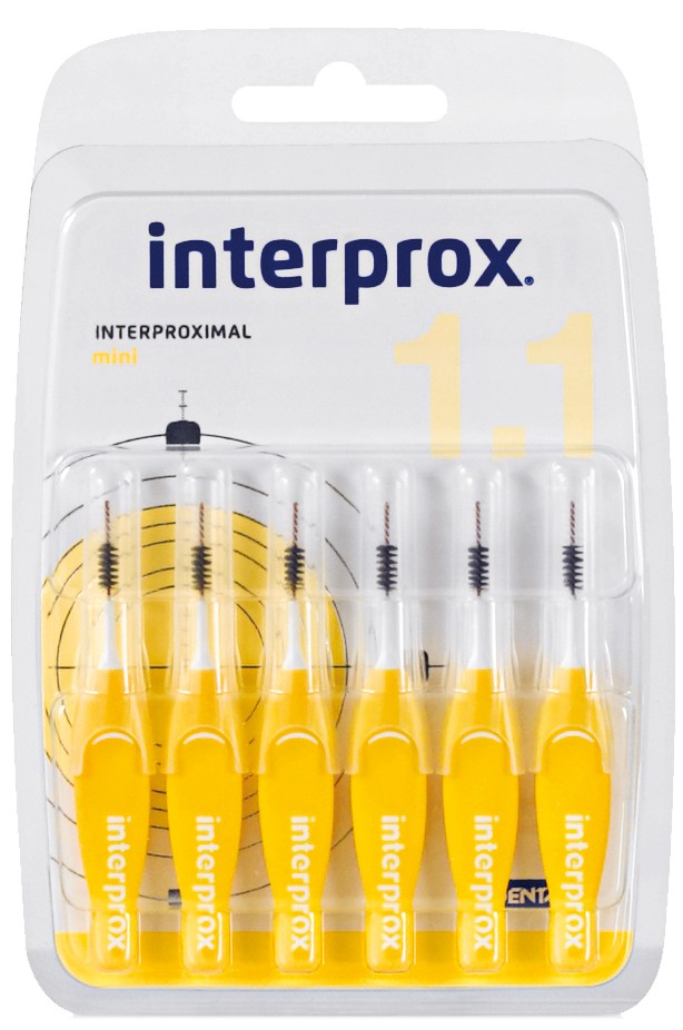 InterProx 4G Premium Space Brushes - Mini - 1,1 mm - GELB
