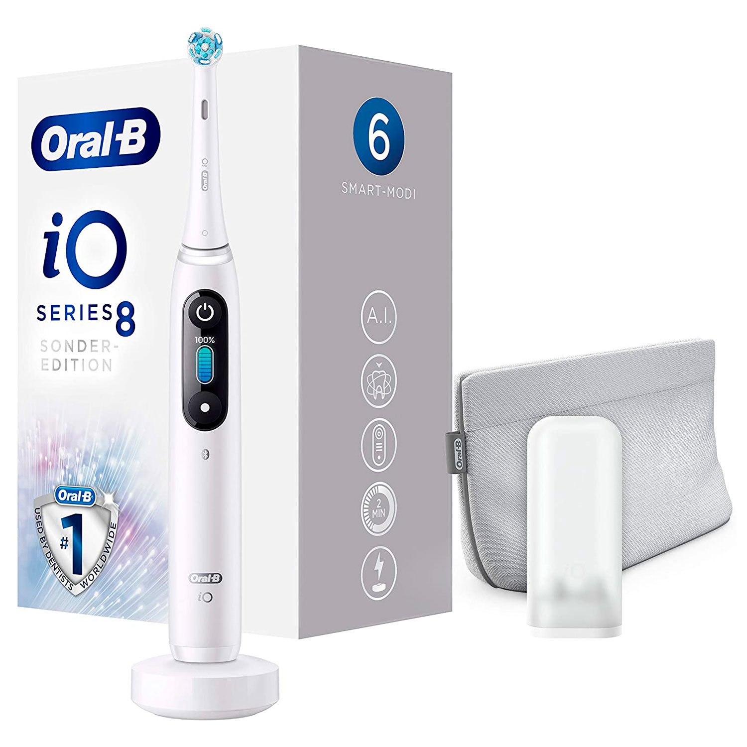 Oral-B iO Series 8 El-tandbørste White Special Edition