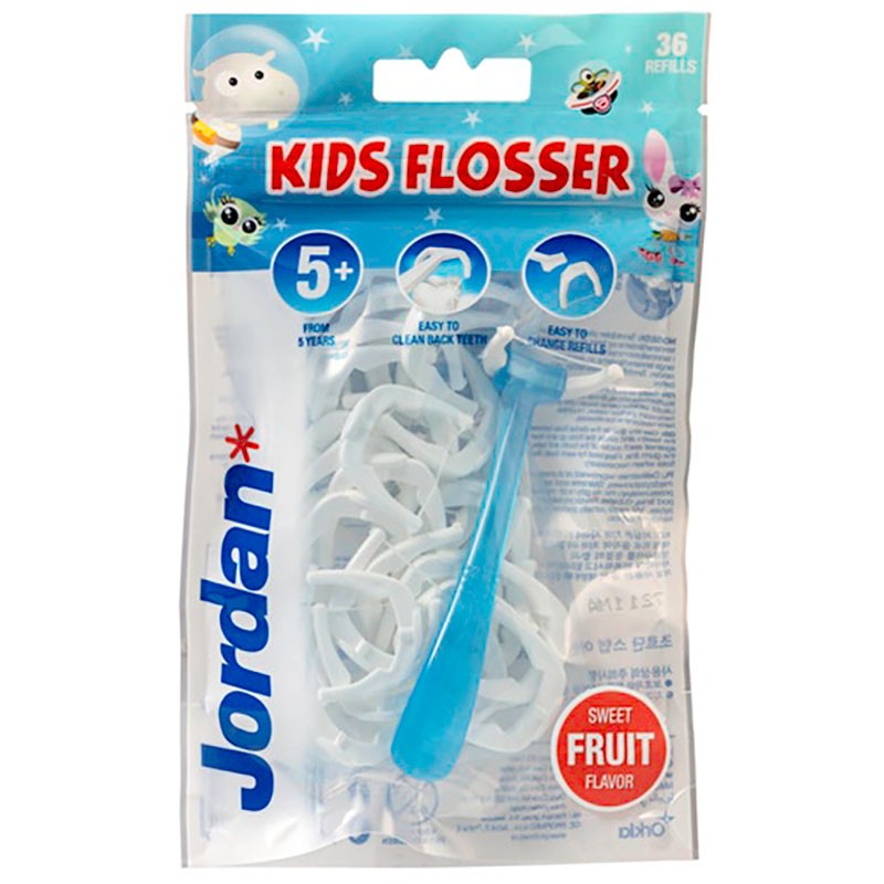 Jordan Easy Clean Kids Flosser Til Børn BLÅ