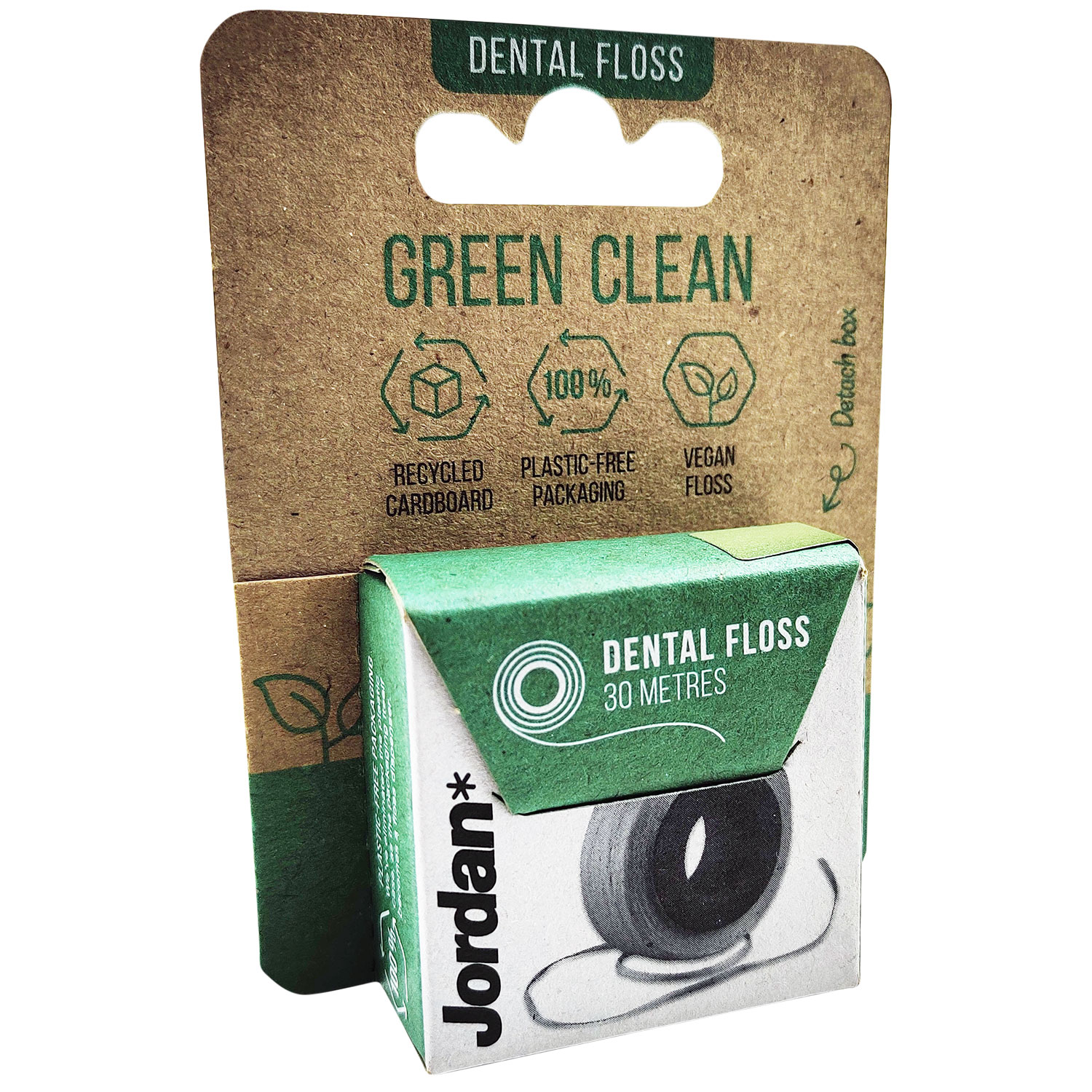 Zahnseide ohne PFAS Jordan Green Clean 30 mtr