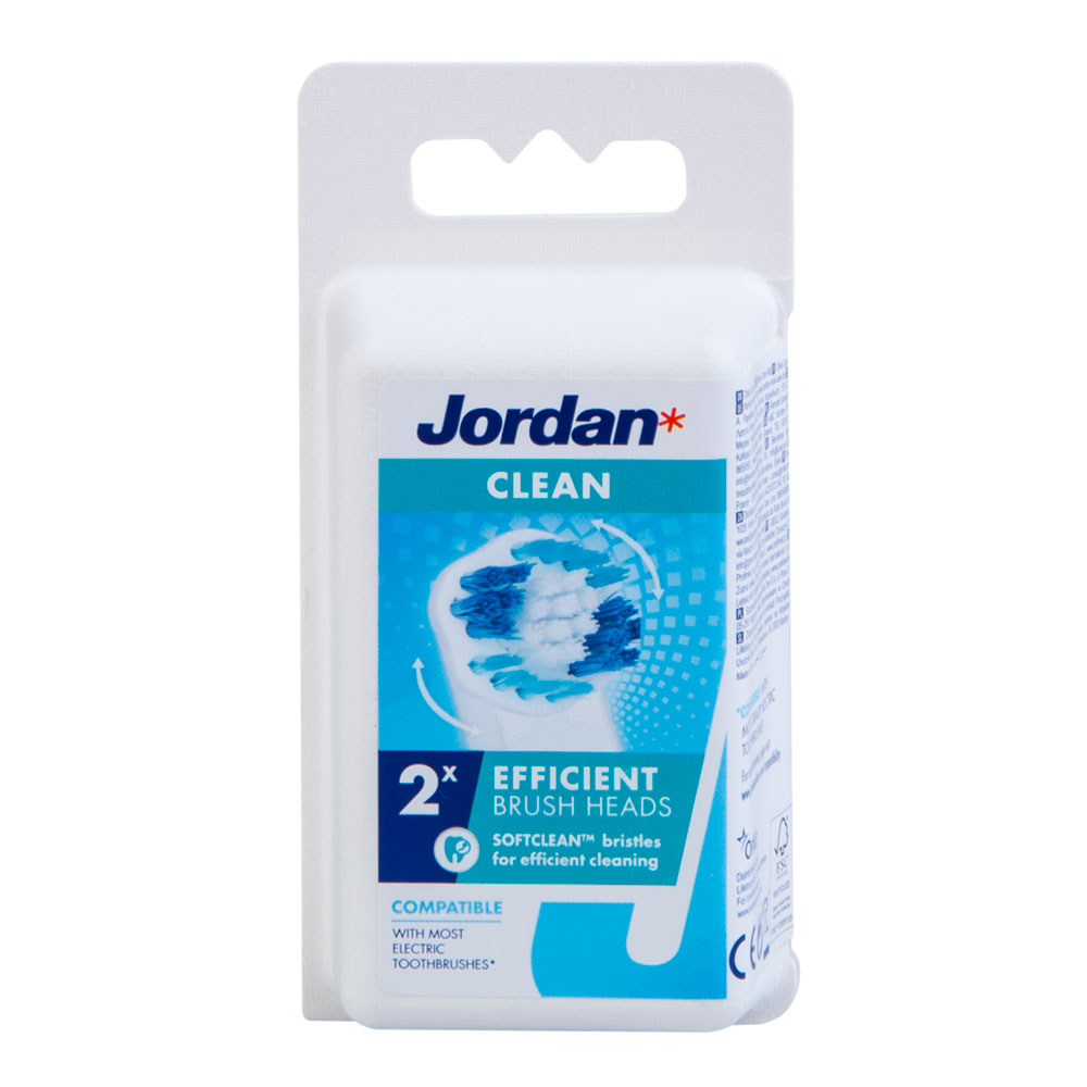 Jordan Clean Brush Bürstenköpfe - 2 Stk.