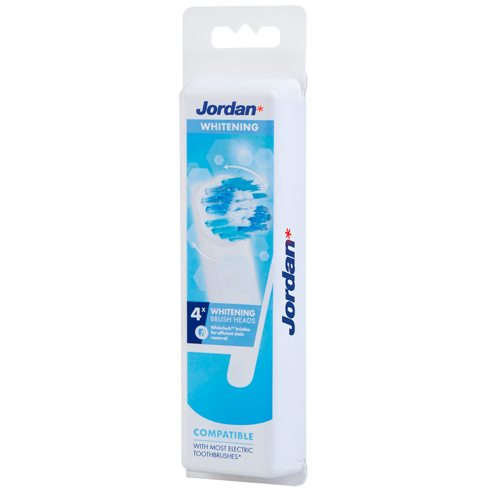 Jordan Clean Smile Whitening Brush Børstehoveder - 4 stk.