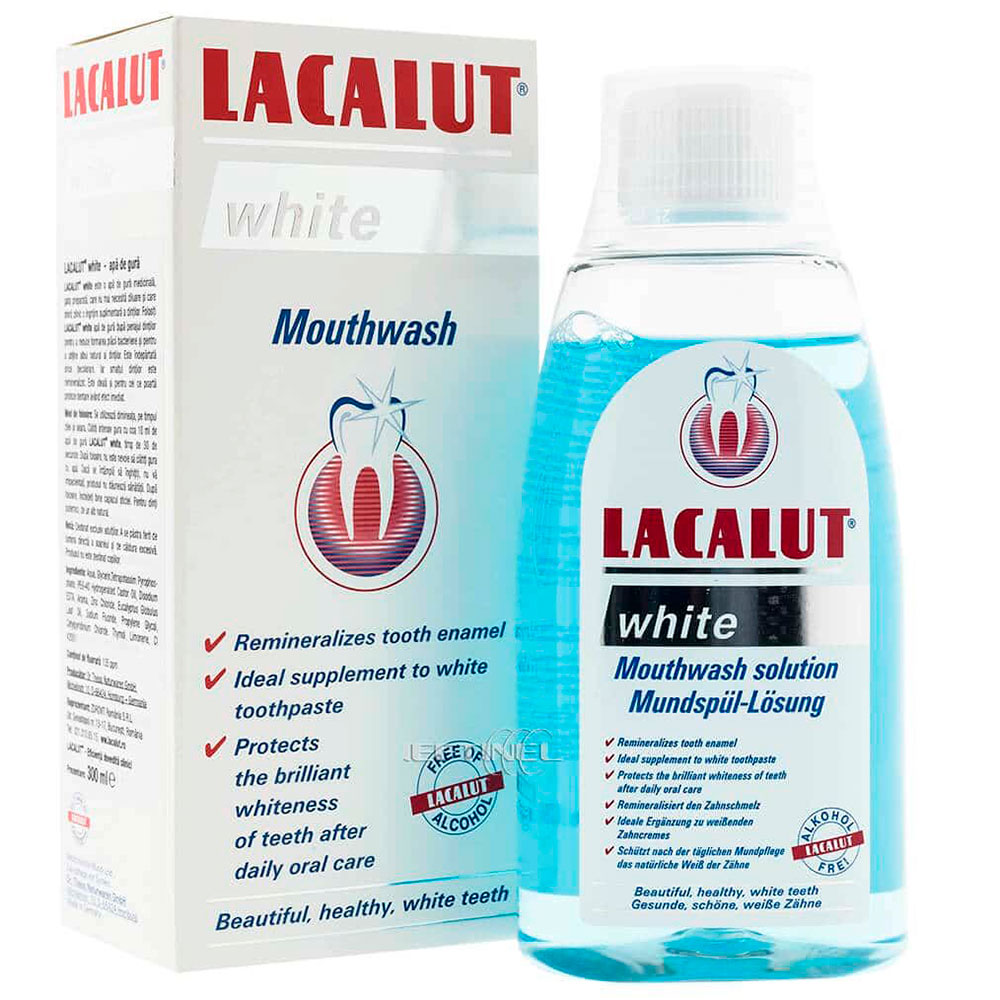 Whitening Mundskyl Til Følsomme Tænder Lacalut White 300 ml