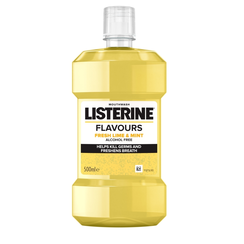Listerine Mundwasser Fresh Lime & Minty 500 ml.