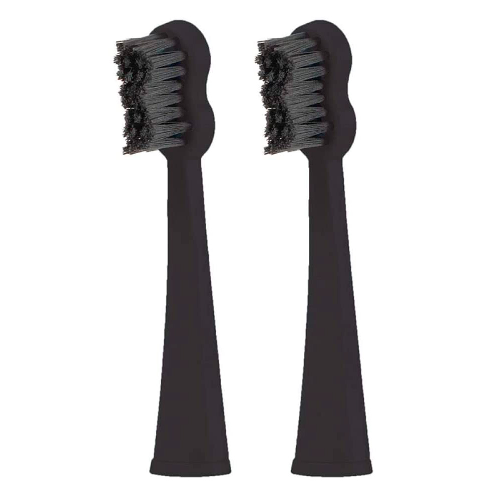 Schwarze Bürstenköpfe für die elektrische Zahnbürste Megasmile Sonic Black Whitening