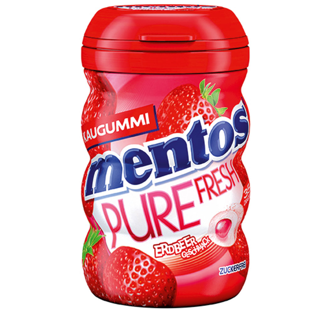 Mentos Kaugummi Pure Fresh Strawberry 35 Stk.