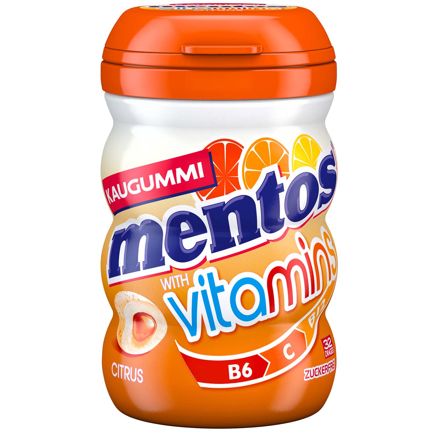 Mentos Kaugummi Citrus Vitamins 32 Stk.