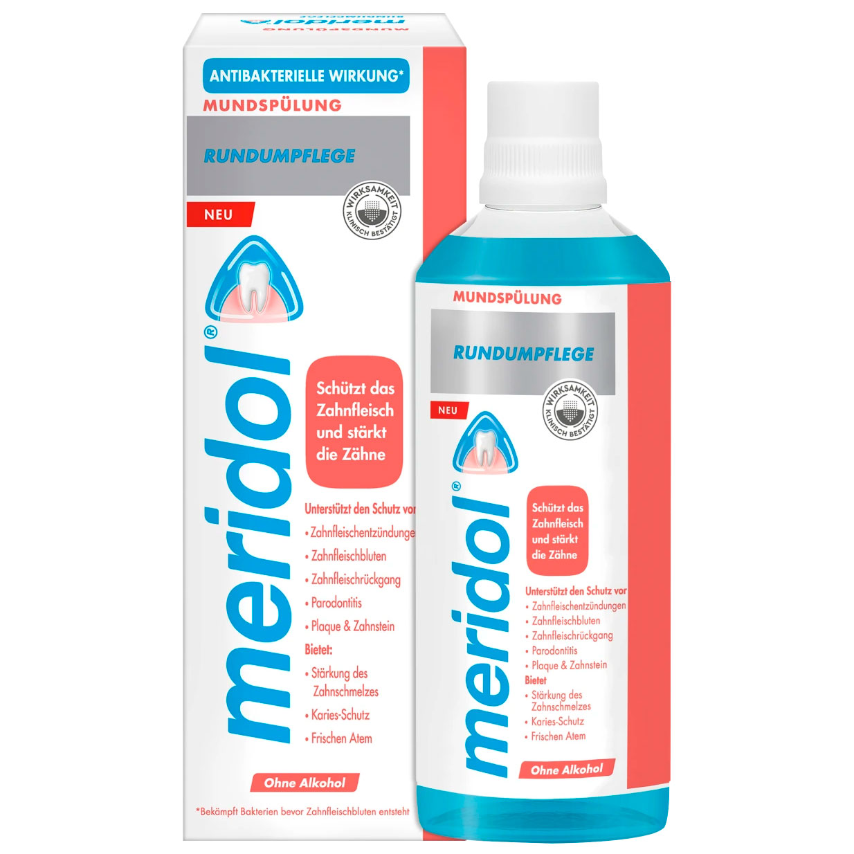 Meridol Mundwasser Complete Protection gegen wundes Zahnfleisch 400 ml
