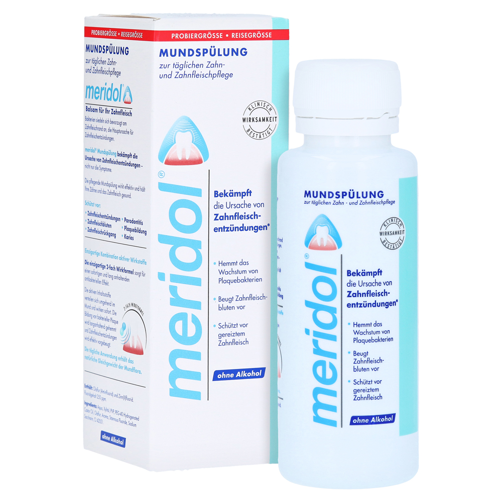 Meridol Mundwasser Zahnfleischschutz 100 ml.